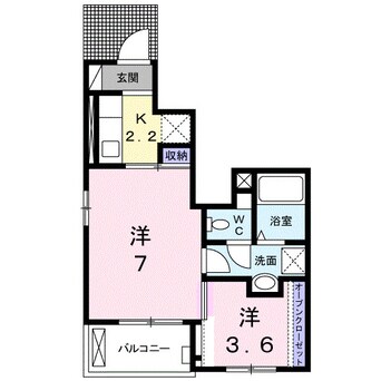 間取図 ディアコート林Ⅱ