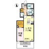 セジュール三条 1LDKの間取り