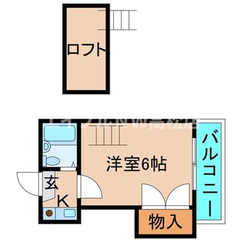 間取図 高徳線/昭和町駅 徒歩20分 2階 築35年