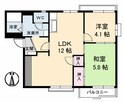 リベラ香西 B棟の間取図