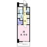 クラール上福岡 1Kの間取り