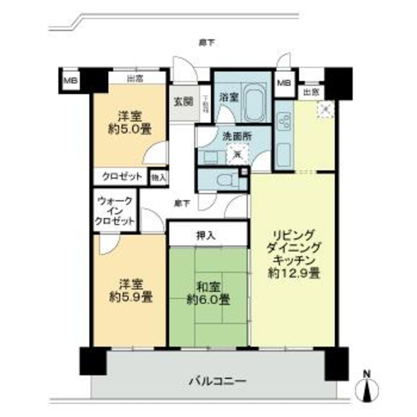 間取図 アルファステイツ西宝町