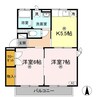 クレストヤマ 2Kの間取り