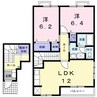 レジデンス・Ｆ 2LDKの間取り