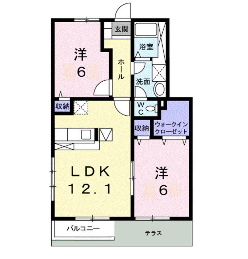 間取図 グァルダＡ