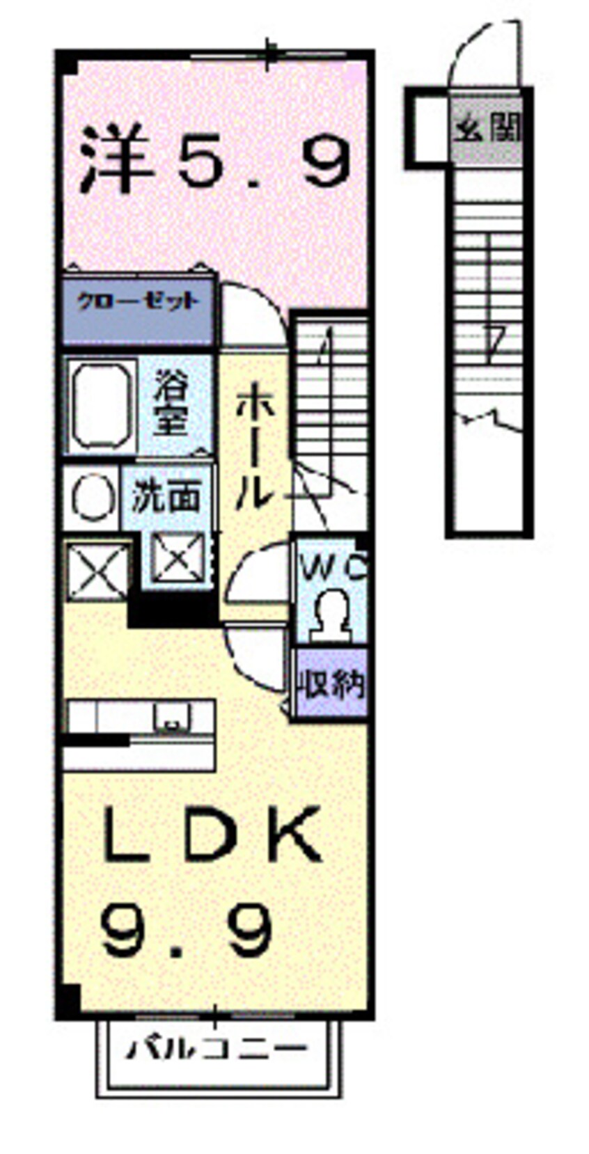 間取図 サニーサイド　ハウス　森　Ａ