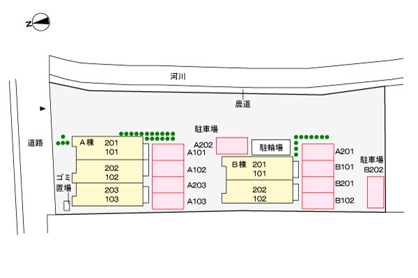 駐車場 サニーサイド　ハウス　森　Ａ