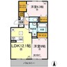 メゾン勝賀 A棟 2LDKの間取り