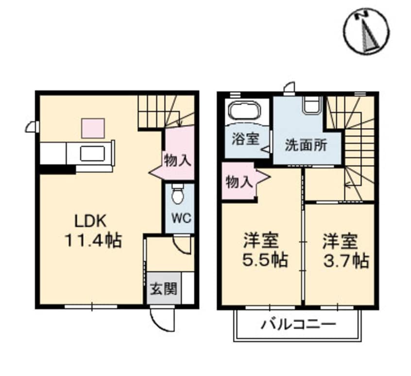 間取図 シャーメゾンI・Y