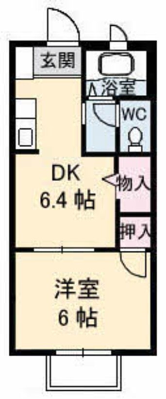 間取図 フォブール高崎