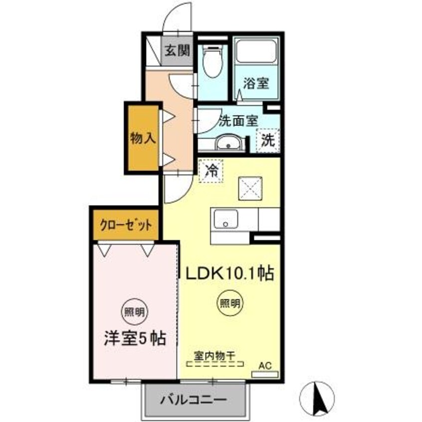 間取図 ベル ジュネス K