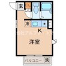 扇町ローズガーデン 1Rの間取り