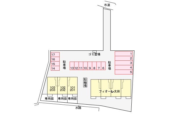 駐車場 フィオーレ太田Ⅱ