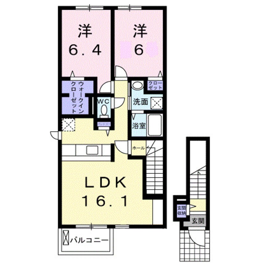 間取図 フォルシュ・ヴェーラⅡＡ