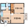 H・Yコーポ 2DKの間取り