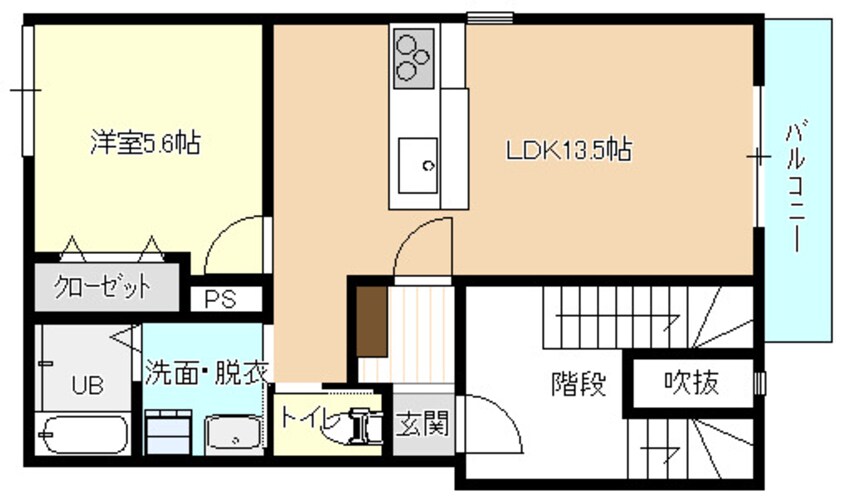 間取図 プライムステージ松福Ⅱ番館