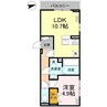 アルチェヴィータ 1LDKの間取り