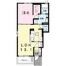 クラール春日Ｃ 1LDKの間取り