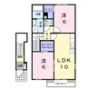 エテルノ　グランツⅡ 2LDKの間取り