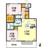 レグルス C棟 2LDKの間取り