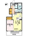 ヴァン ヴェール 1LDKの間取り