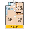 コルコルバン 2LDKの間取り