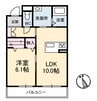 ベレオ木太町 1LDKの間取り