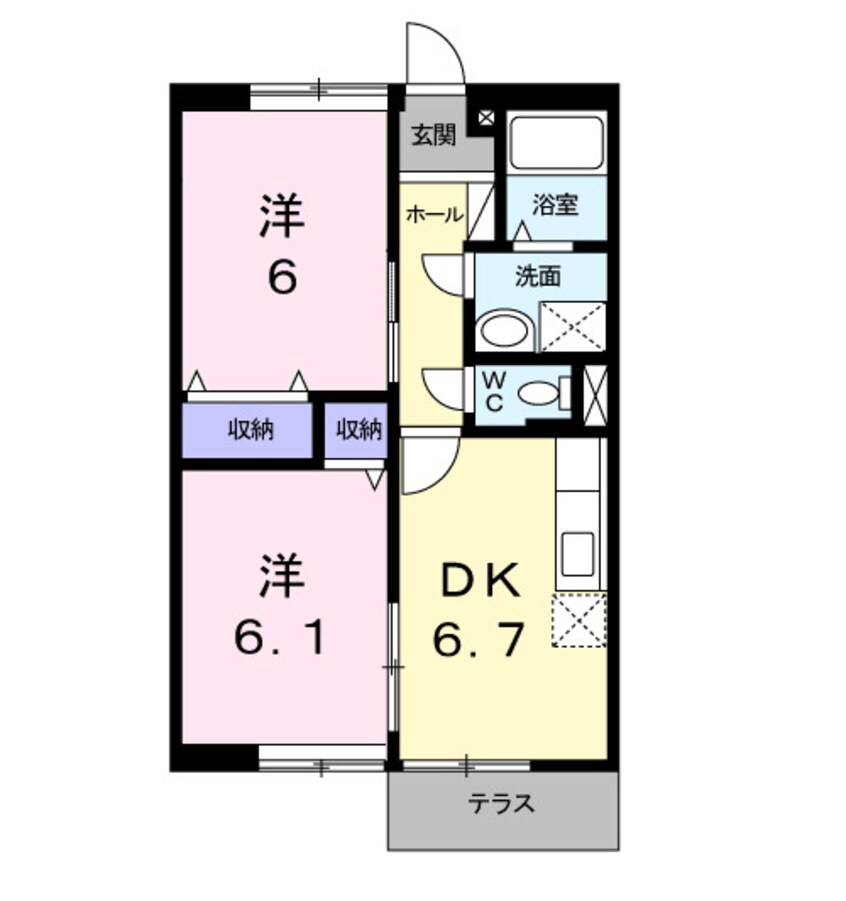 間取図 コーポ樹