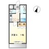 カリーノ桜井Ⅱ 1Kの間取り