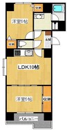 朝日プラザ高松エルグ 2LDKの間取り