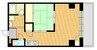 三好マンション 1LDKの間取り