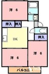 コーポしげお 3DKの間取り