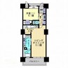 アルファステイツライオン館 1LDKの間取り