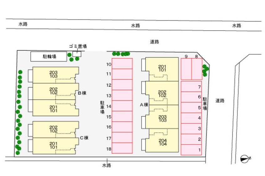 駐車場 ヌーベル・シェトワ　Ｂ