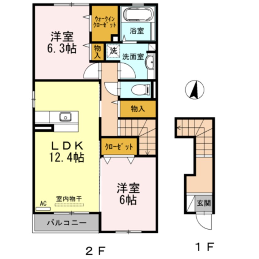 間取図 ガーデンクォーツ B棟