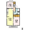 グレースヴィラ A棟 2LDKの間取り