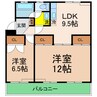マンションウエストビレッジ 2LDKの間取り