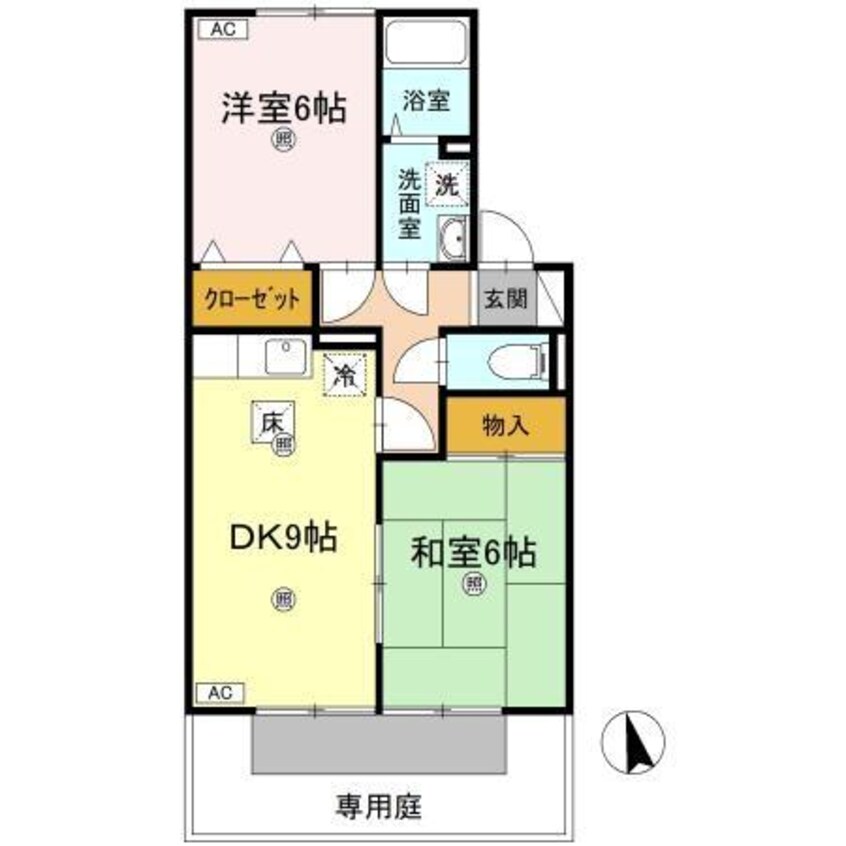 間取図 パストラルみまや Ａ棟