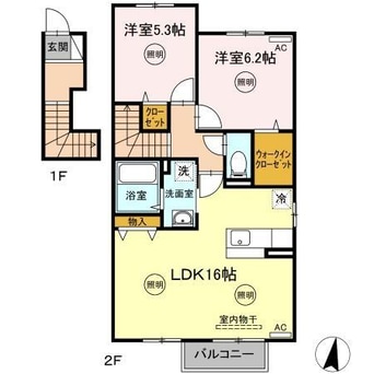 間取図 リーベ クオーレ B棟