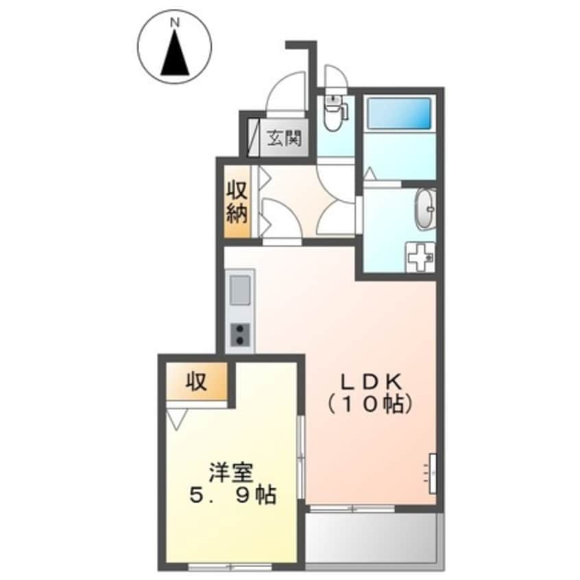 間取図 ヴェルジェⅡ