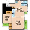 伊藤ビル 2DKの間取り