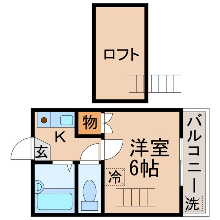 間取図 リッチモンド勅使C・D棟