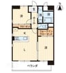 予讃線・内子線/高松駅 徒歩10分 4階 築7年 2LDKの間取り