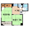 塩上ハイツの間取図