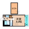リッチモンド勅使C・D棟 1Kの間取り