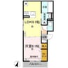 ８０８MY 1LDKの間取り