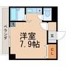 西本丸の内マンション 1Kの間取り