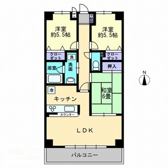 間取図 サンリッチ久保