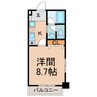 セレブ花園 1Kの間取り