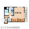 松本ビル(常磐町) 1Kの間取り